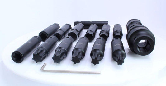 Trusa profesionala de biți și tubulare torx pt camioane 16 piese CR-MO