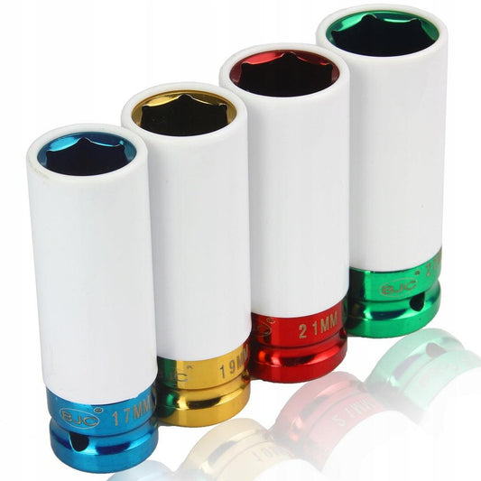 Set chei tubulare de impact cu protecție pt jante 17 19 21 22 mm 1/2 Profesional