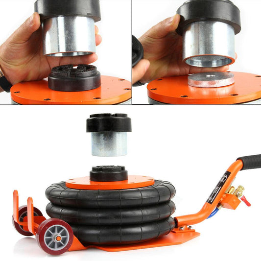 Cric pneumatic perna 3,5 tone cu inaltator si cu maner scurt