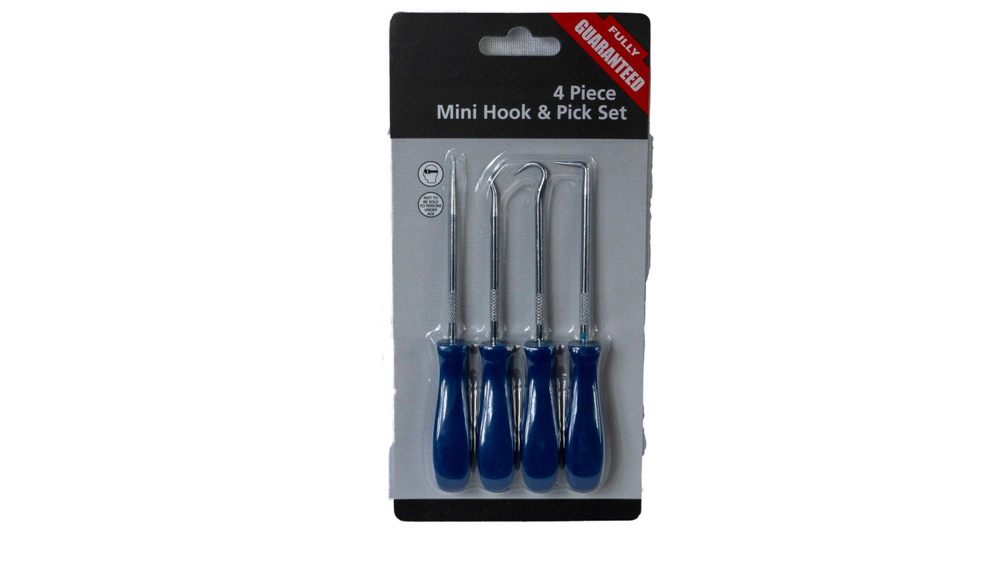 Set instrumente cu cârlige și tije,Set 4 carlige pentru garnituri simeringuri - Bjc tools