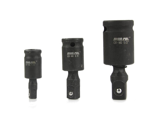 Set adaptoare cardan de impact 1/2 3/8 si 1/4