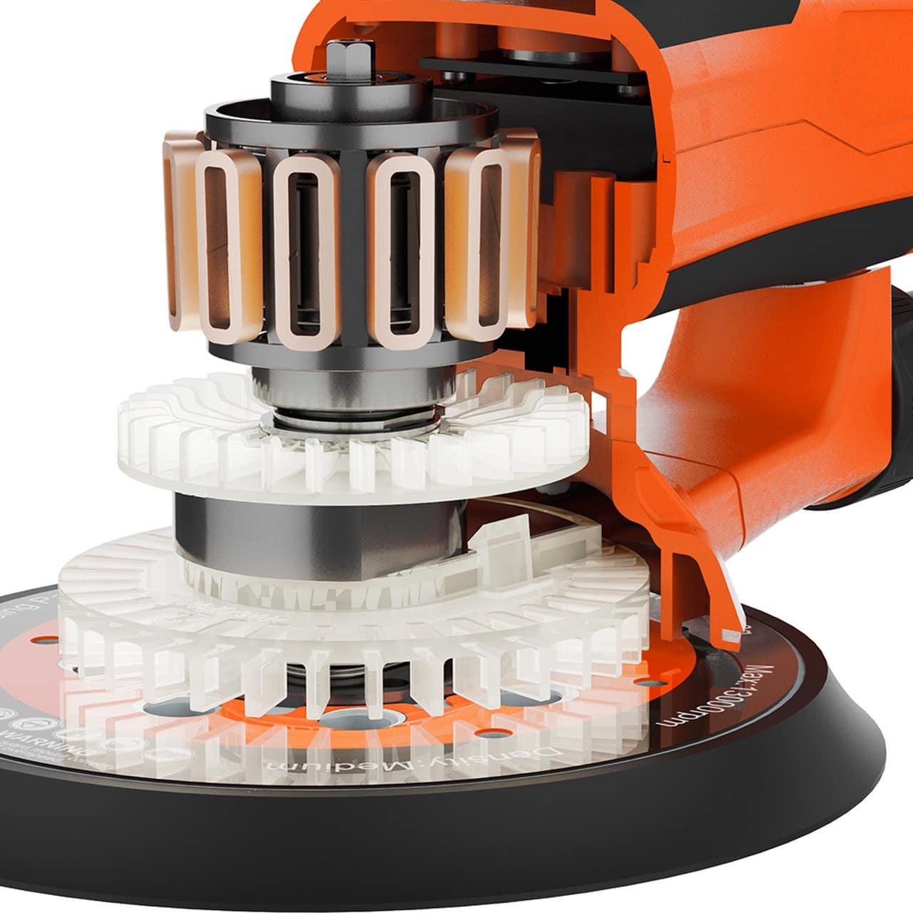 Slefuitor orbital electric 150mm 220 volti 10000rpm, slefuitor excentric electric 150 mm 220 volti Profesional - Bjc tools