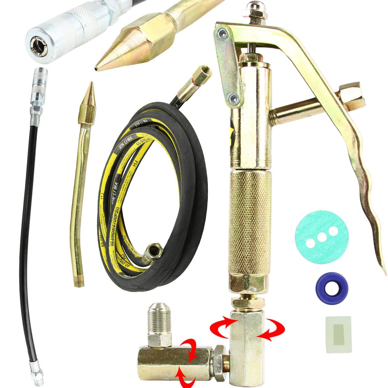 Gresor pneumatic 12 litri cu furtun lung 4 metri, pompa de gresat pneumatica, decalimitru - Bjc tools