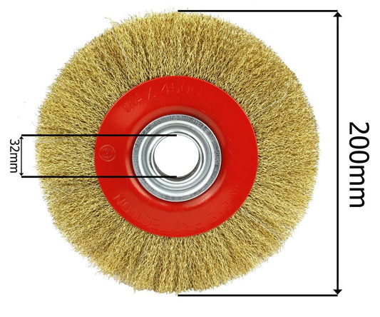 Perie de sarma pentru polizor de banc 200mm