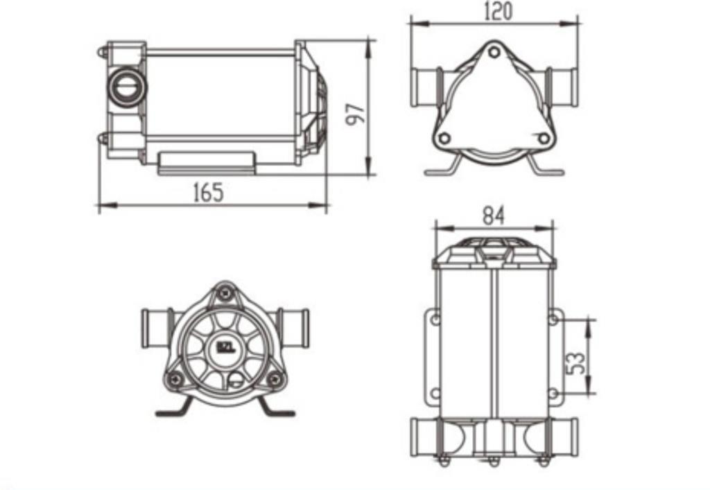 Pompa de transfer universala, pompa apa ulei motorina 220 volti - Bjc tools