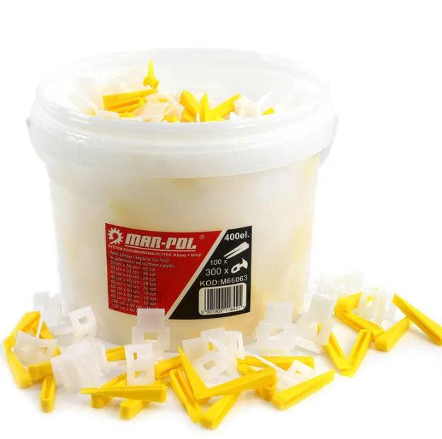 Rezerve Clipsuri cleme pene nivelare gresie faianta 400 piese - Bjc tools