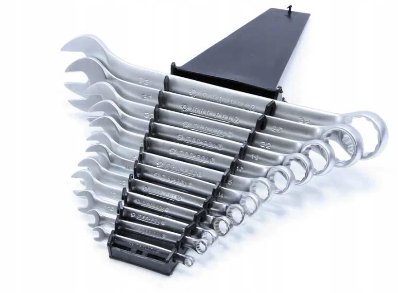 Set chei combinate fixe si inelare 12 piese 6 la 32 mm chrome vanadium - Bjc tools