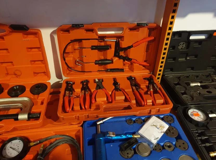 Trusa clesti coliere furtunuri de apa coliere turbo 9 piese - Bjc tools