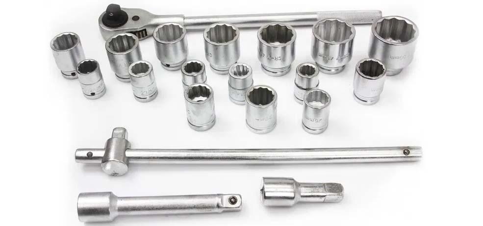 Trusa scule camioane 21 piese 3/4 Chrome Vanadium 12 laturi 19-50mm - Bjc tools