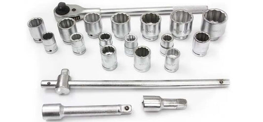 Trusa scule camioane 21 piese 3/4 Chrome Vanadium 12 laturi 19-50mm