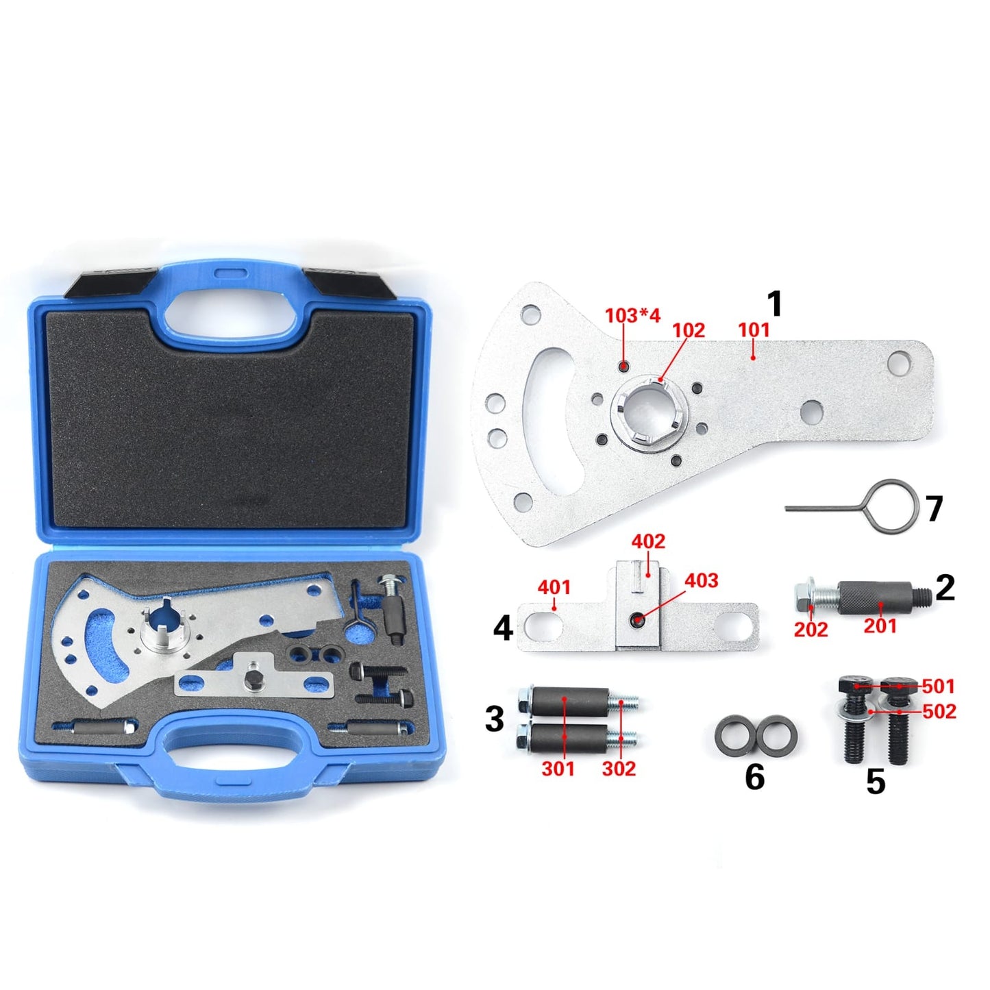 Trusa cale blocare distributie Ford 1.5 litri EcoBoost pe benzina cu 3 cilindri YZJA Y2DA Y1DA YZDA