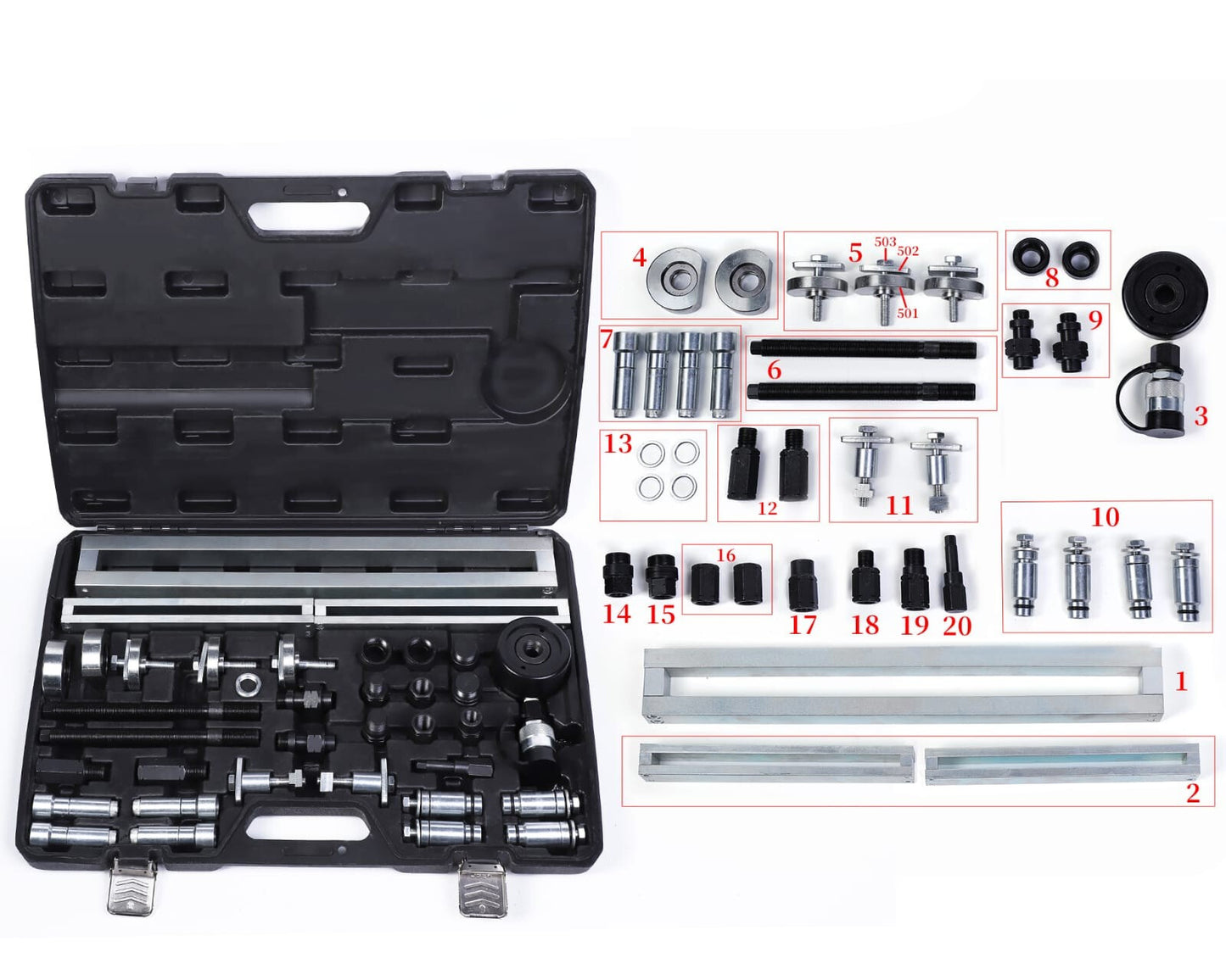 Trusa presa extras injectoare blocate hidraulica, Extractor injectoare hidraulic