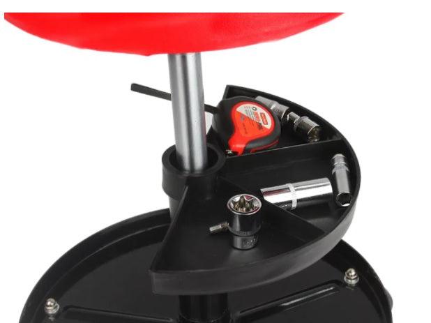 Scaun atelier auto reglabil cu tava depozitare pentru mecanici - Bjc tools