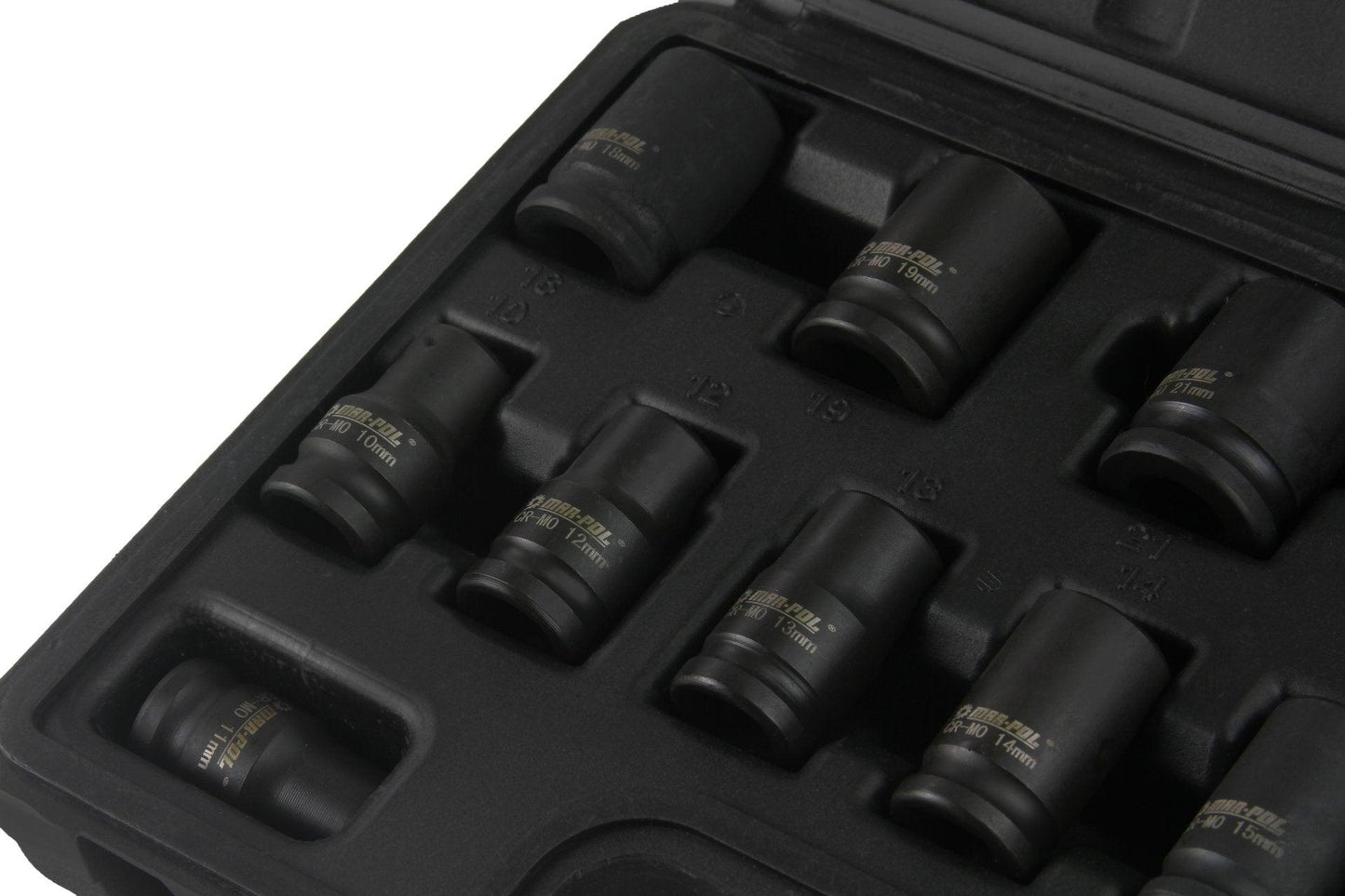 Trusa chei tubulare impact 1/2" scurte 10-24mm 13 piese - Bjc tools