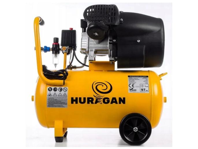 Compresor aer comprimat profesional 50 litri 2 cilindri 440 L/min cu filtru si regulator presiune - Bjc tools