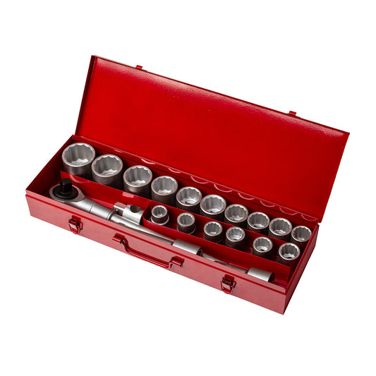 Trusa chei tubulare 21 piese bihexagonale 19-50 mm 3/4 12 laturi