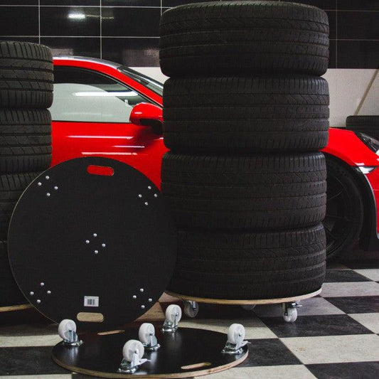 PLATFORMĂ DE TRANSPORT ROTUND MAR-POL CU 5 ROTI 360°