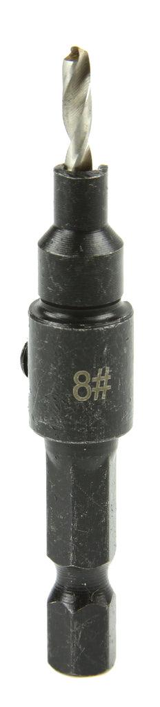 Set de 4 burghie pentru lemn cu scufundare hexagonală de 1/4"