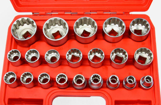 Set de tubulare bi-hexagonal 8-36MM 1/2" – 21 piese