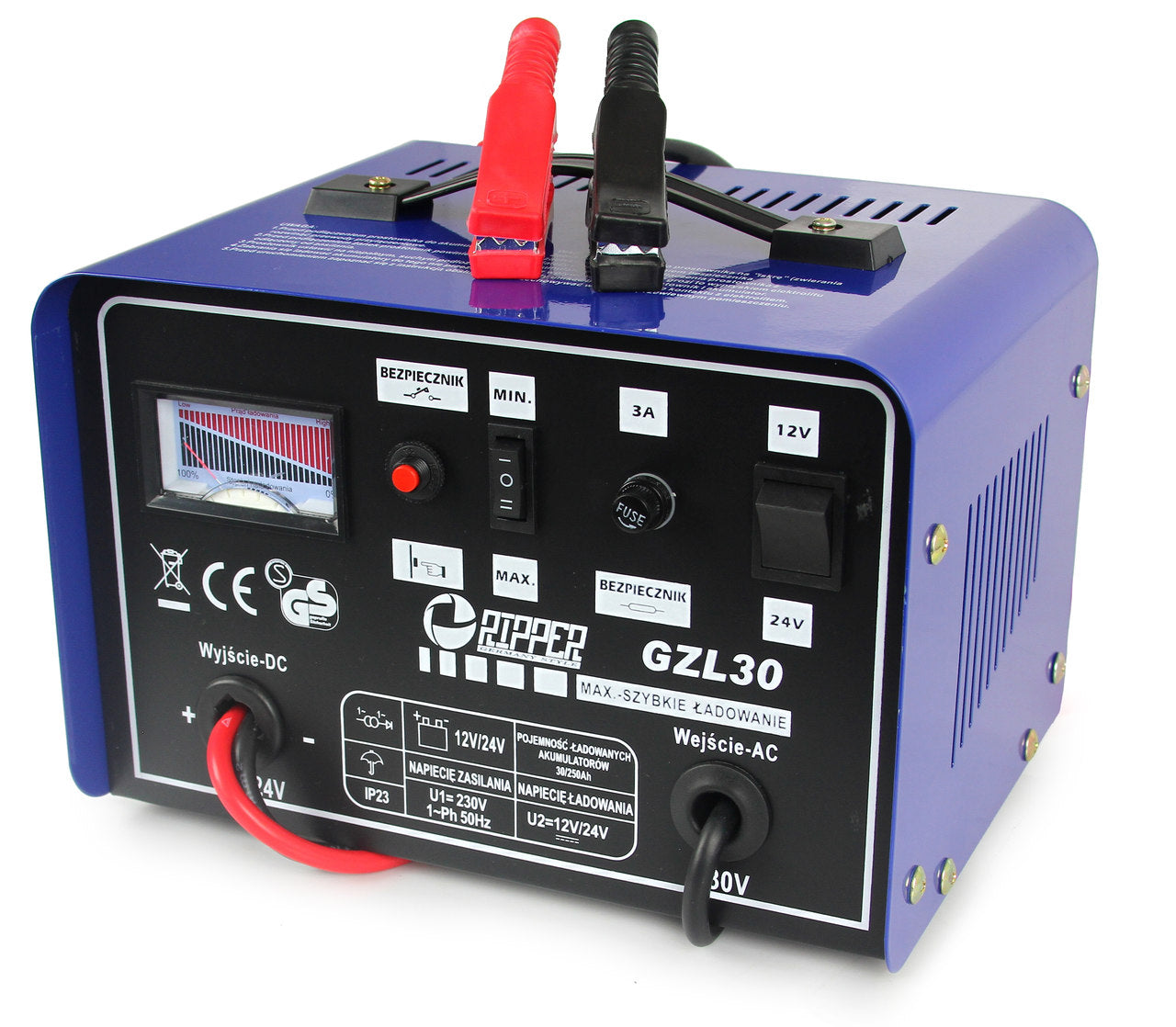 Redresor baterii auto 12/24 v cu functie de încărcare rapida