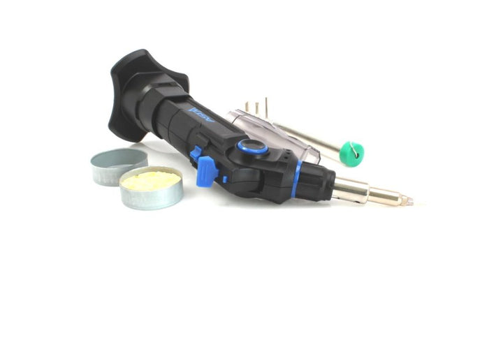 Pistol de lipit cu gaz Profesional kit 10 accesorii, Ciocan de lipit cu gaz, ledcon - Bjc tools