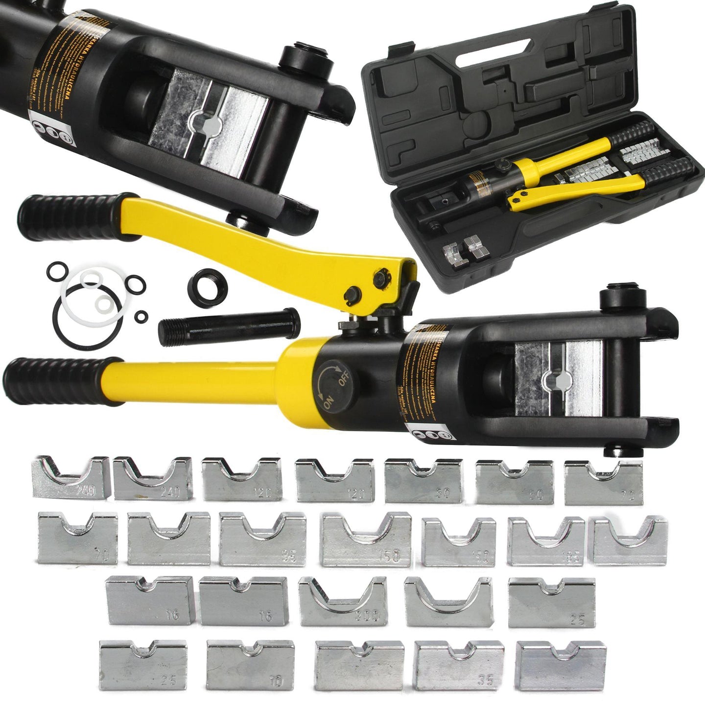 Cleste de sertizat hidraulic 18 tone 10-300mm presa hidraulica sertizat cabluri - Bjc tools