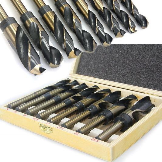 Set Burghiu HSS 14-25.5mm 8 piese pt metal - Bjc tools