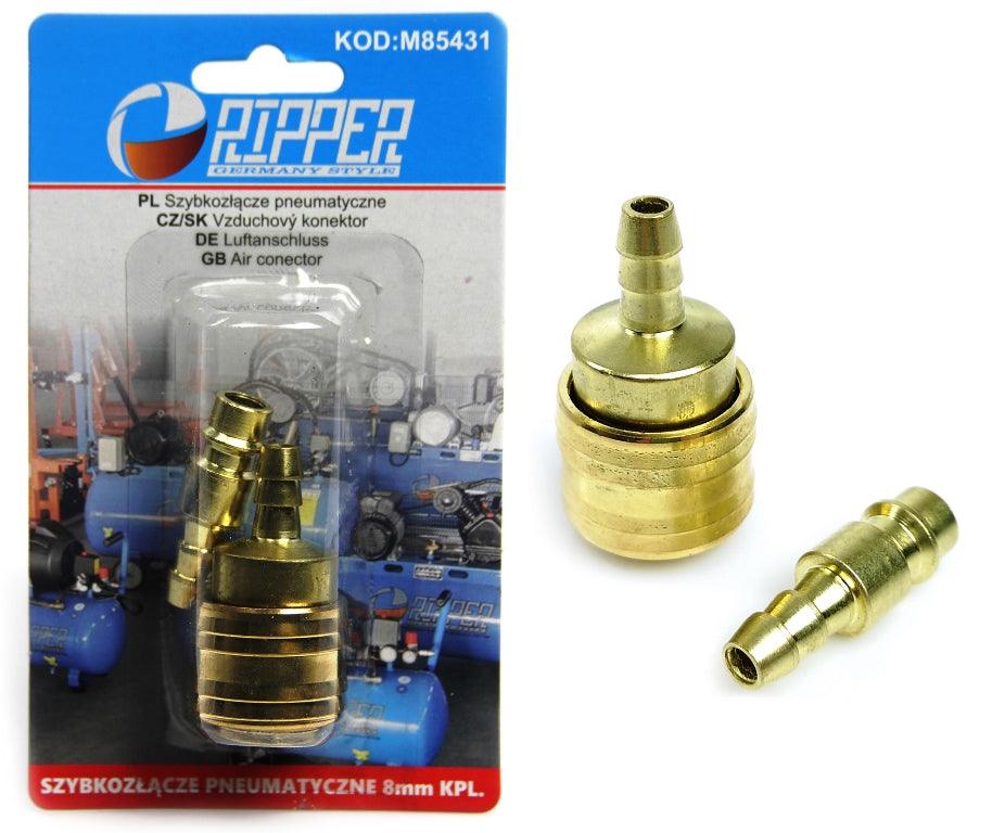 Mufa cupla aer comprimat cu stut,cupla rapida 8mm - Bjc tools