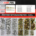 Set piulite nituibile 300 piese otel si aluminiu
