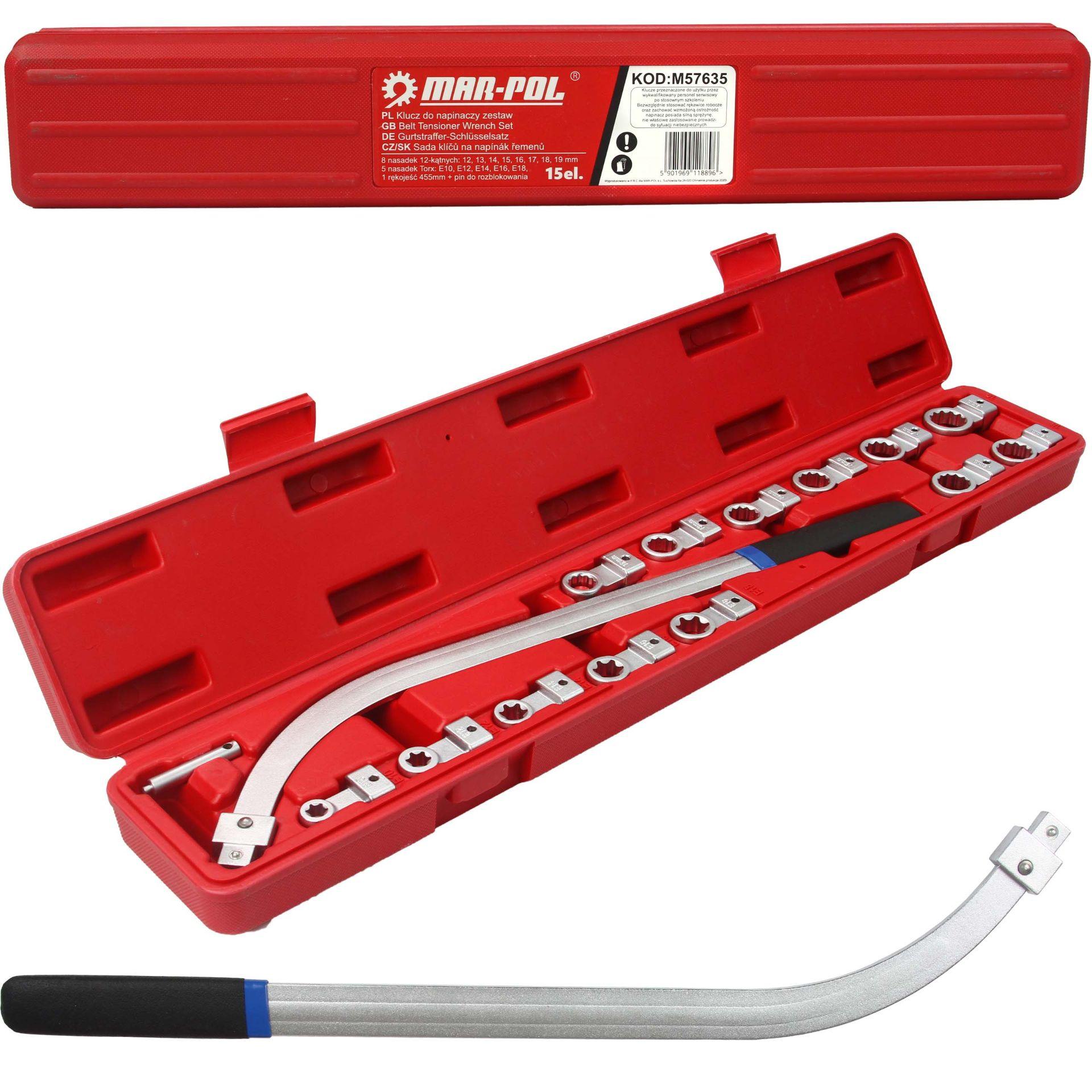 Set chei pentru montat curele de distributie,rola intinzatoare 15 piese - Bjc tools Imagine principală a produsului
