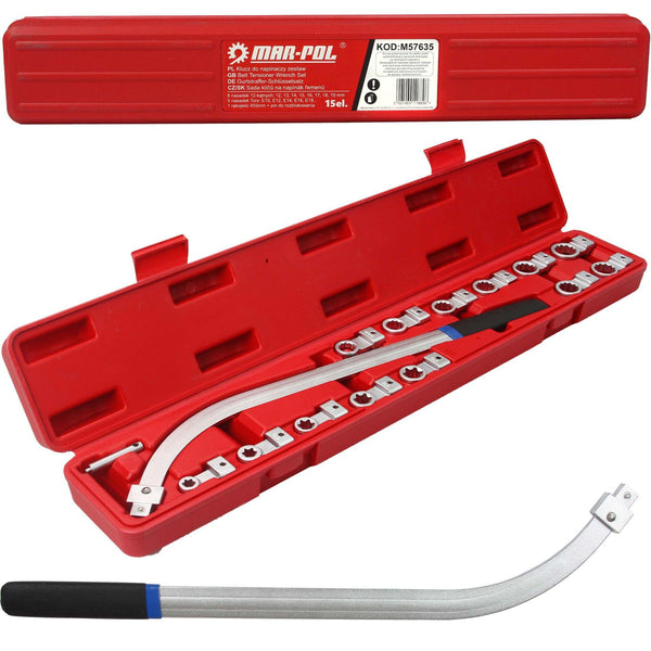 Set chei pentru montat curele de distributie,rola intinzatoare 15 piese - Bjc tools