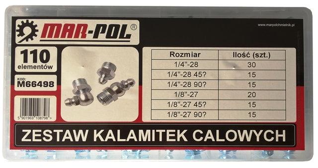 Set capete pentru gresor 110 piese inci - Bjc tools Imagine principală a produsului