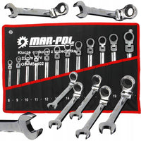 Set chei profesionale combinate cu clichet articulate 8-22mm 12 elemente - Bjc tools