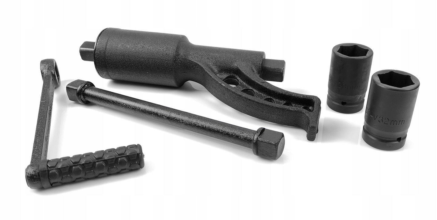 Cheie de roti cu multiplicator de forta 4800 Newton Tubulare incluse 32 33 mm Cheie roti cu reductor - Bjc tools