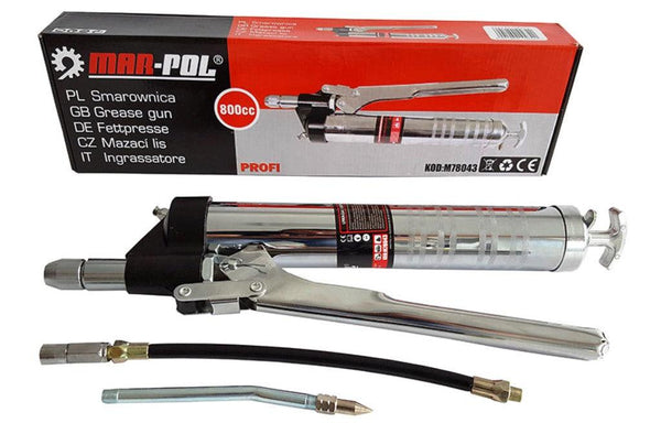 Gresor manual Profi 800 ml cu furtun si cap inclus, pistol de gresat decalimitru - Bjc tools