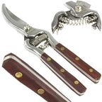 Foarfeca pentru vie,foarfeca vie cu arc si maner lemn 200mm - Bjc tools