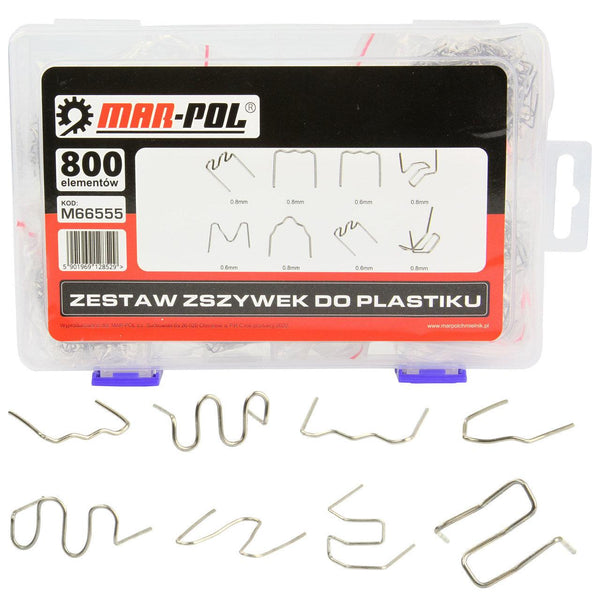 Set 800 capse de rezerva pentru pistol de lipit,capse pistol de sudat plastic - Bjc tools