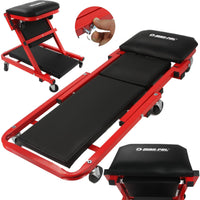 Scaun pat canapea mecanic 2 în 1 Scaun atelier ( Produs resigilat ) - Bjc tools