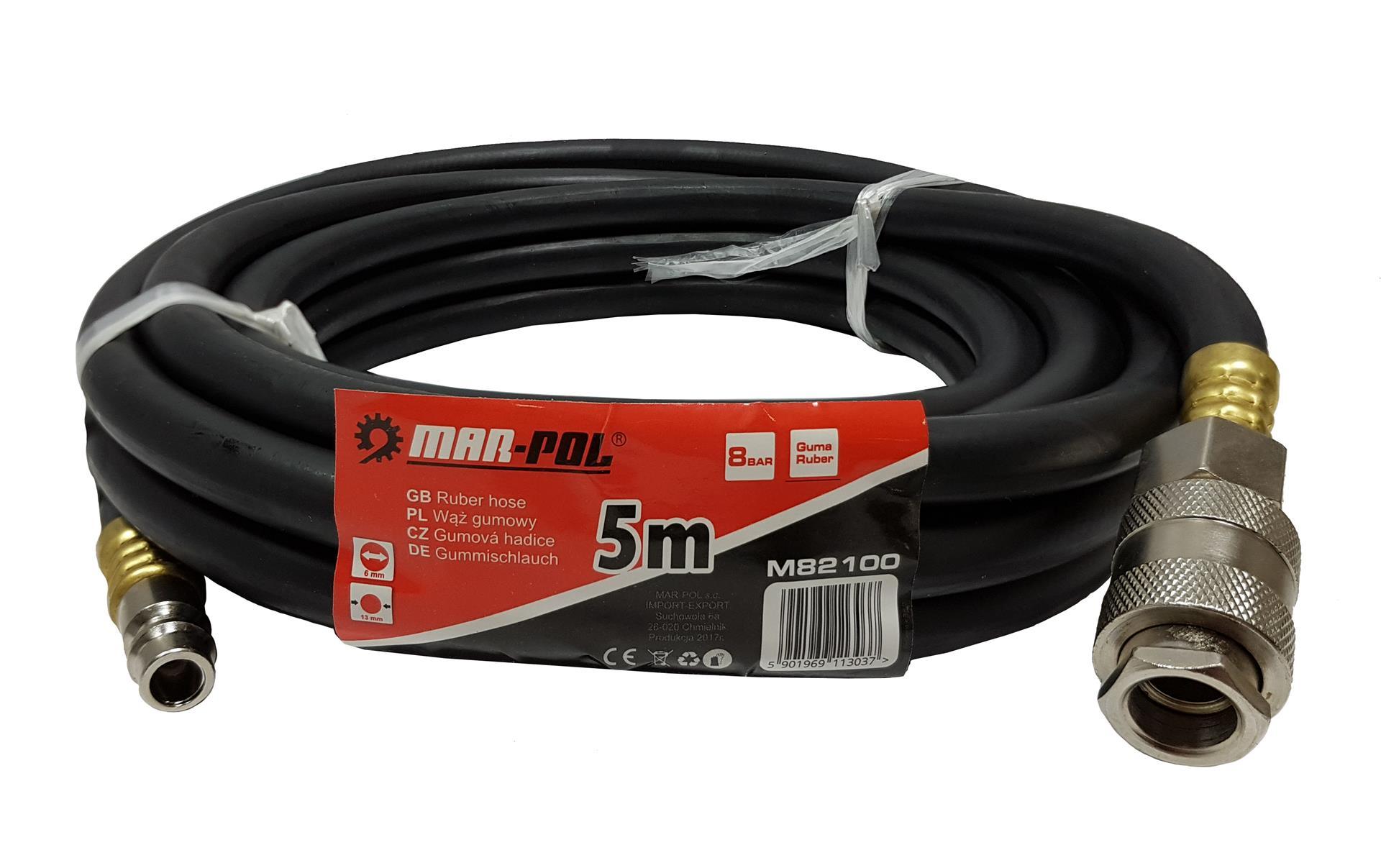 Furtun aer comprimat din cauciuc 5 metri 13m x 6mm - Bjc tools Imagine principală a produsului