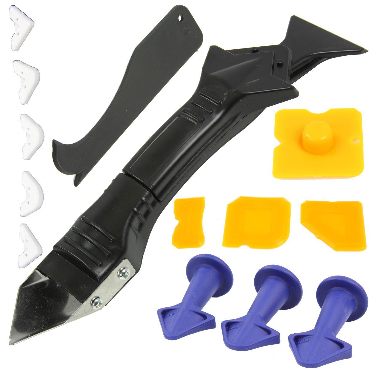 Set 3 în 1, pentru aplicarea siliconului,Cutter silicon, - Bjc tools Imagine principală a produsului