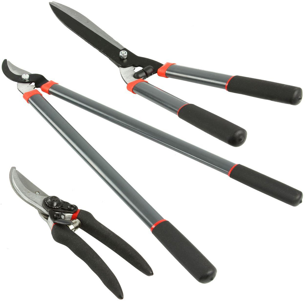 Set Foarfeci de gradinarit 3 bucati,Set unelte de tăiere pentru grădină - Bjc tools