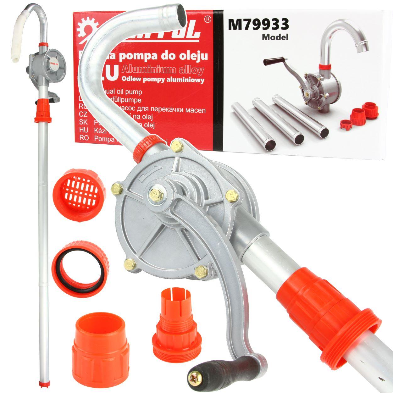 Pompa de transfer ulei motorina si alte lichide manuala din butoaie 125 Cm 60L/min - Bjc tools