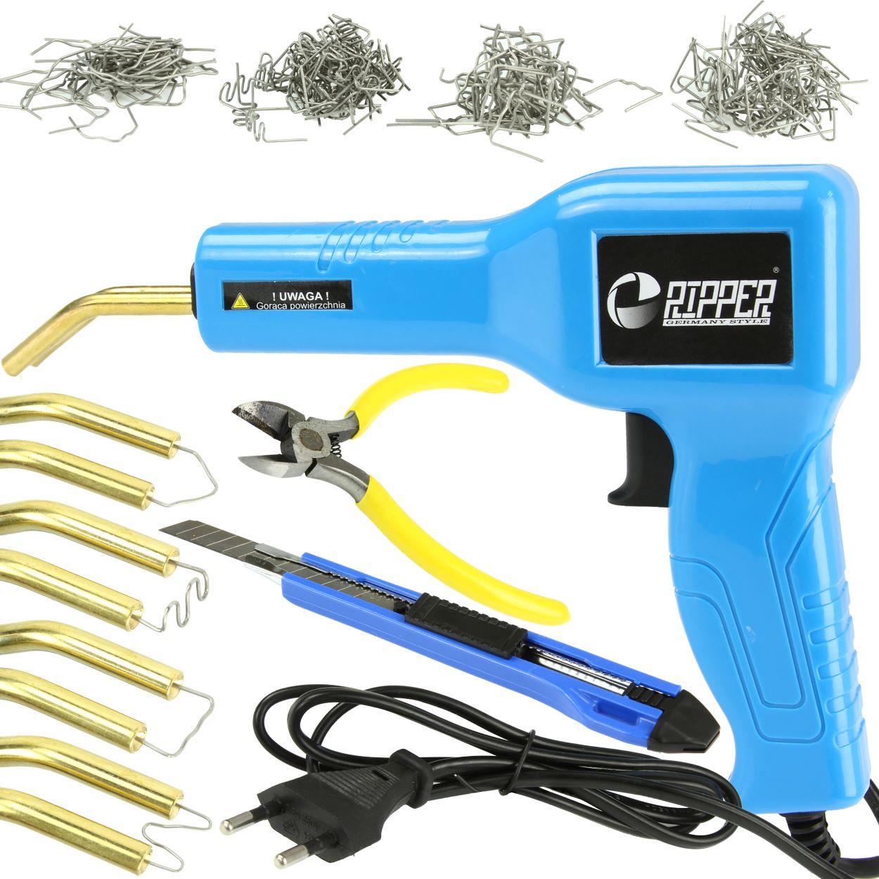 Pistol cu capse pentru lipit elemente plastic,Capsator electric pentru mase plastice 70W - Bjc tools