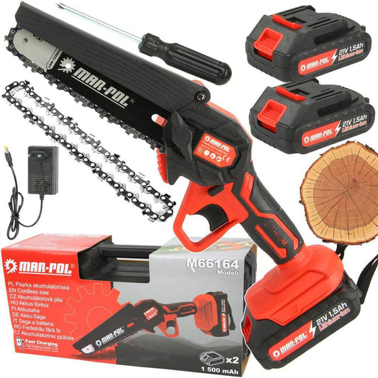 Mini drujba 6" cu 2 acumulatori,Motofierastrau, drujba electrica - Bjc tools