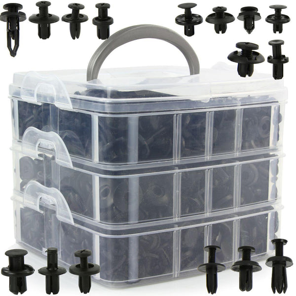 Set cleme,Clipsuri reconditionare auto 630 buc,bumbi tapiţerie - Bjc tools