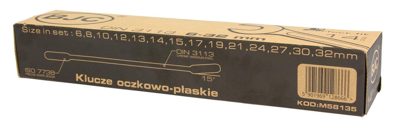 Set chei combinate 6-32mm 14 piese PROFESIONALE - Bjc tools