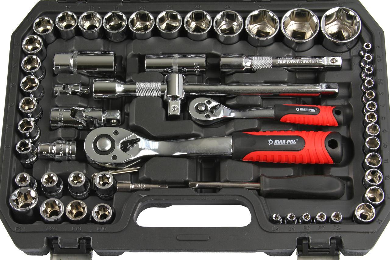 Trusa scule 108 piese profesionala , Set tubulare biti imbus chei - Bjc tools