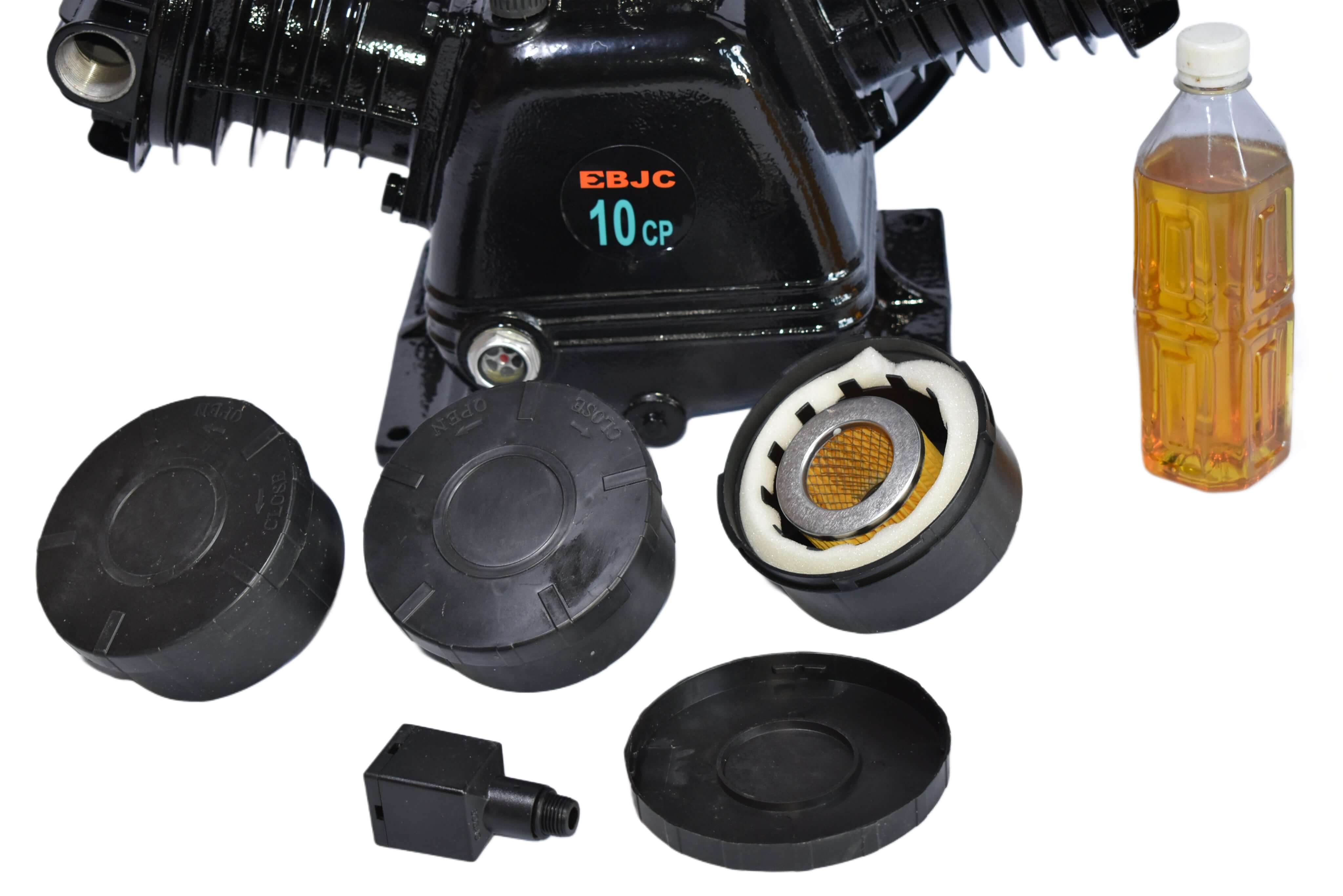 Pompe pentru compresor cu 3 cilindri 5.5kw 10 CP 1150L/min, Cap compresor aer 3 pistoane Imagine secundară a produsului