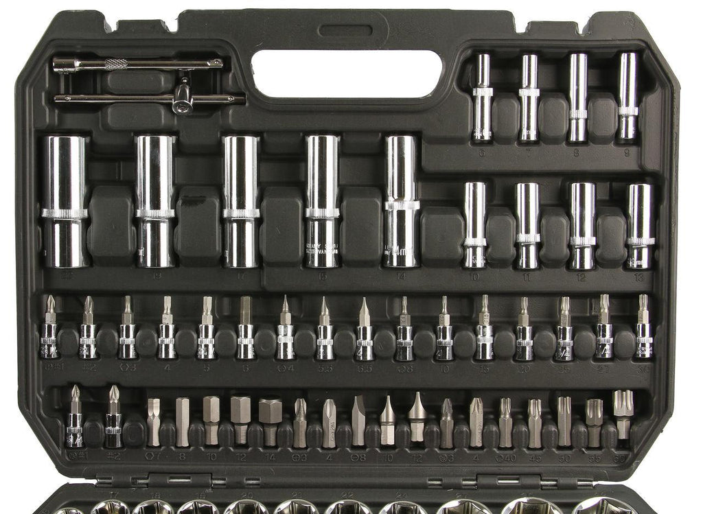 Trusa scule 108 piese profesionala , Set tubulare biti imbus chei - Bjc tools