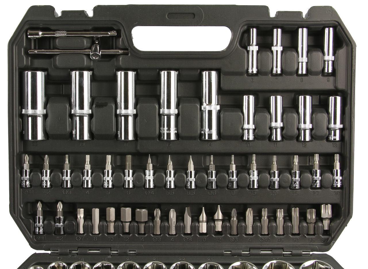 Trusa scule 108 piese profesionala , Set tubulare biti imbus chei - Bjc tools
